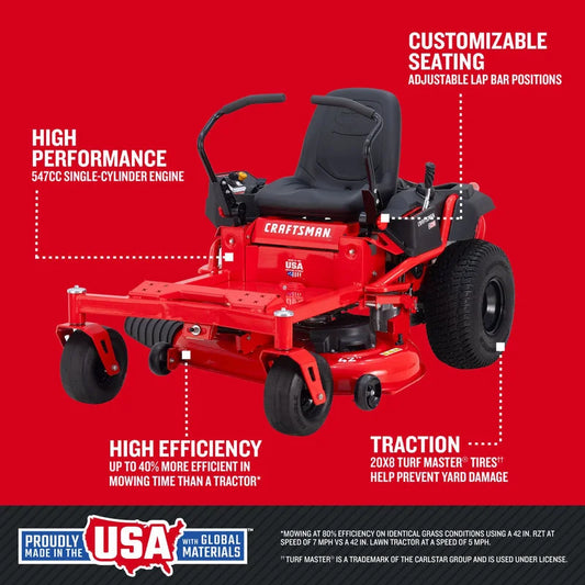 Craftsman Z3200 42 in. 547cc Hydrostatic Gas Zero Turn Riding Mower