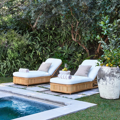 Natura Outdoor Sun Lounger | Luxury Patio & Poolside Chaise Lounge