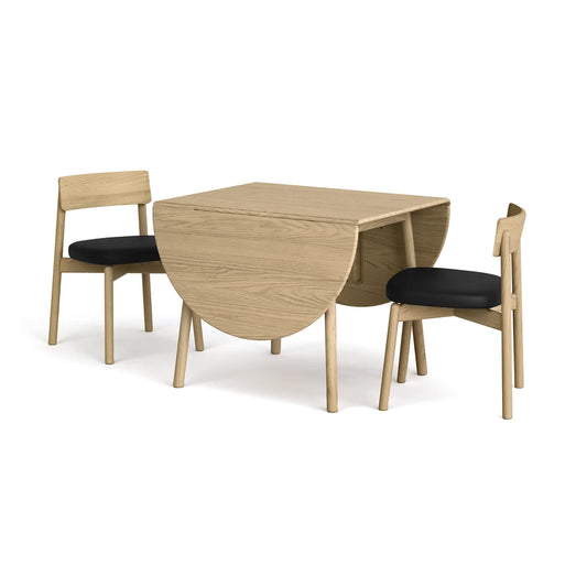 Baton Drop-Leaf Dining Table | Space-Saving Modern Dining Table