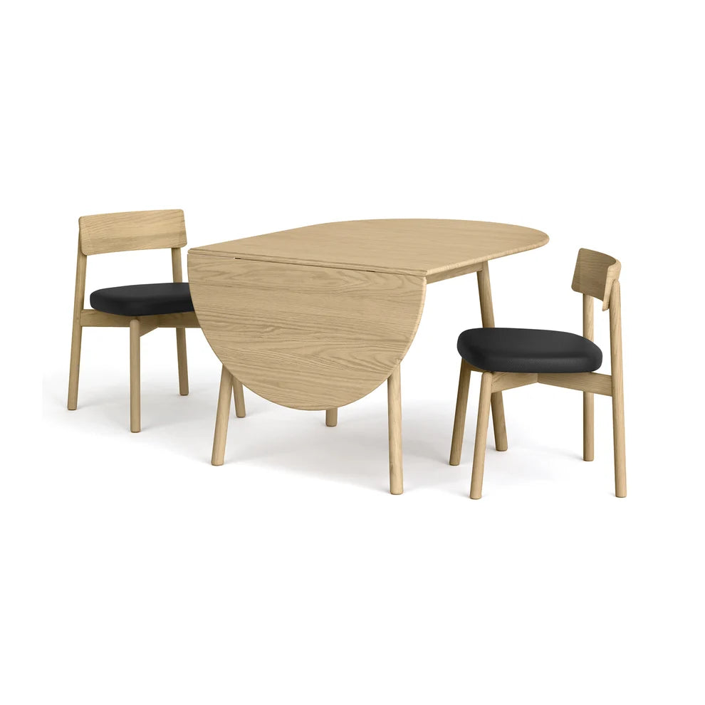 Baton Drop-Leaf Dining Table | Space-Saving Modern Dining Table