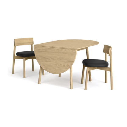 Baton Drop-Leaf Dining Table | Space-Saving Modern Dining Table