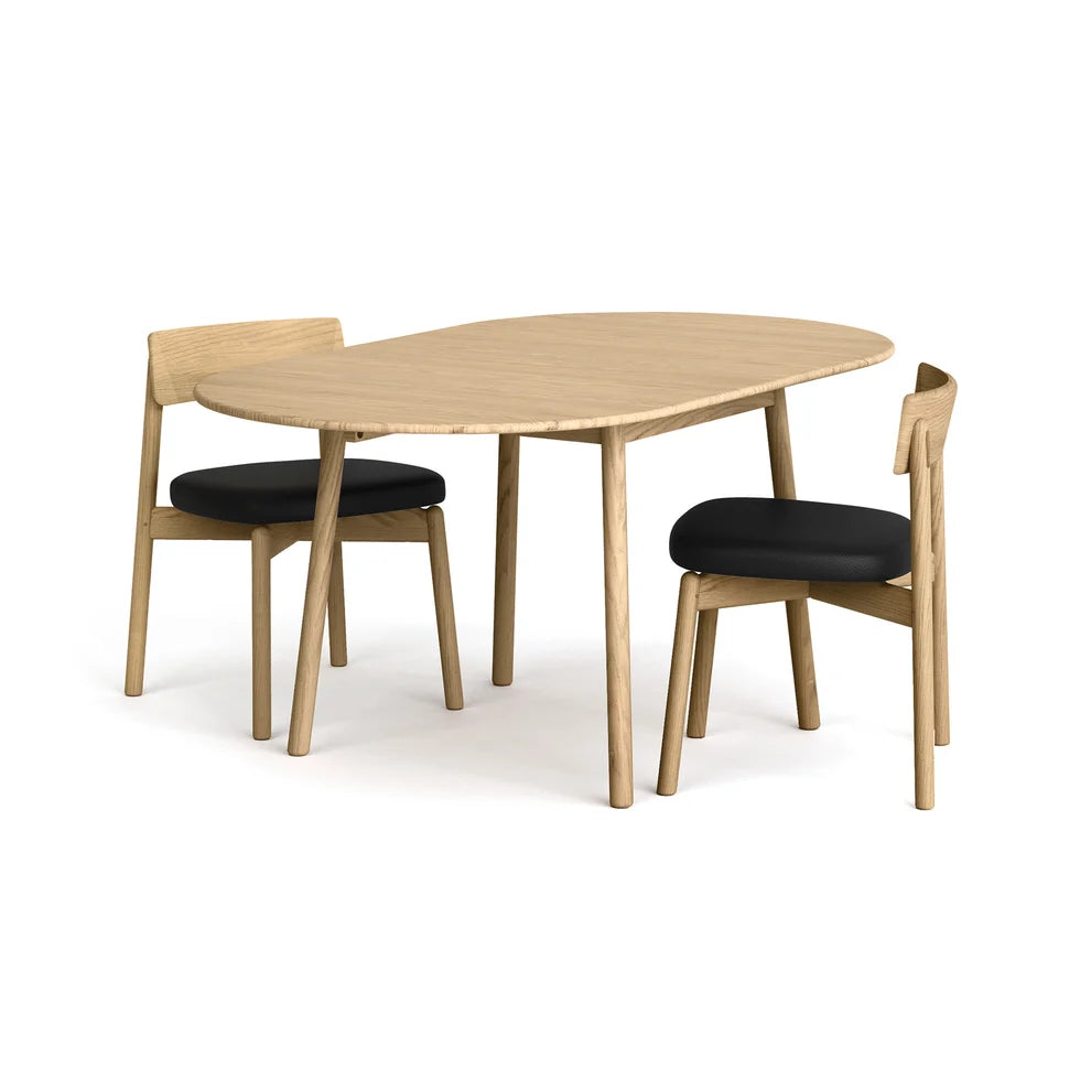 Baton Drop-Leaf Dining Table | Space-Saving Modern Dining Table