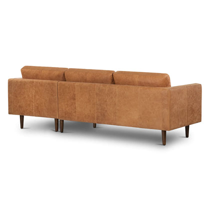 Napa 104.5" Leather Right-Facing Sectional Sofa – Modern Luxury Living Room Couch