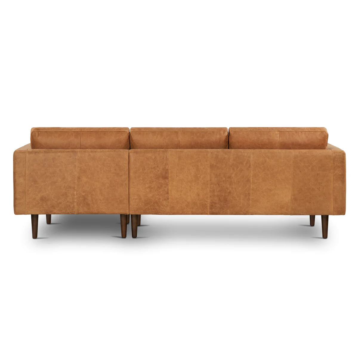Napa 104.5" Leather Right-Facing Sectional Sofa – Modern Luxury Living Room Couch