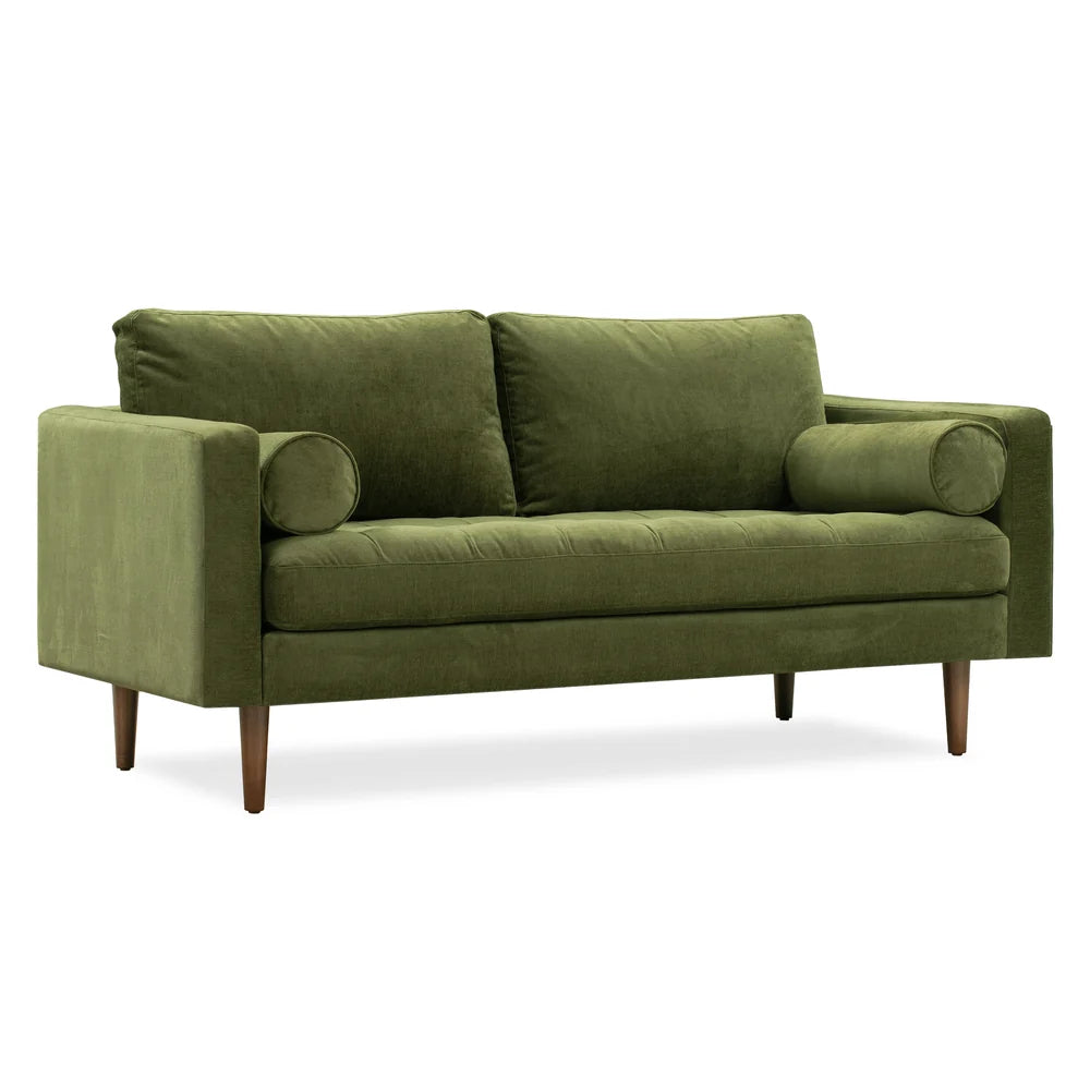 Napa 72" Velvet Apartment Sofa – Modern Compact Upholstered Sofa with Plush Seating