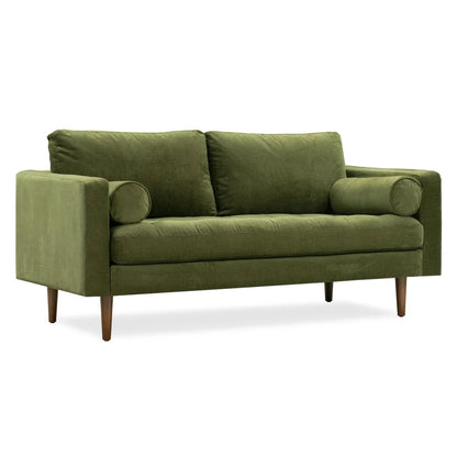Napa 72" Velvet Apartment Sofa – Modern Compact Upholstered Sofa with Plush Seating
