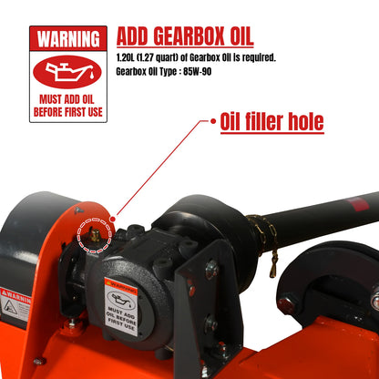 65 Standard 3 Point Offset Flail Ditch Bank Mower, 30-60HP, VAM65