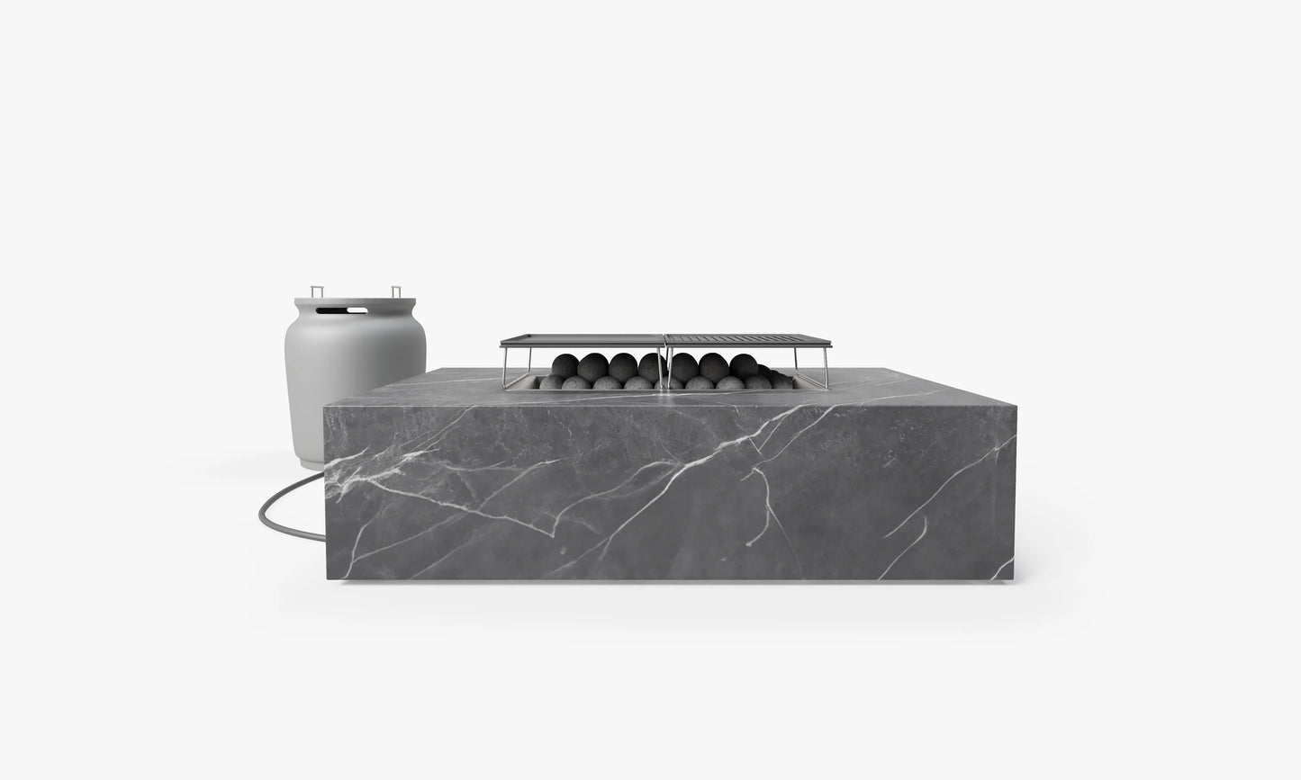 OuterStone Fire Pit Cooking Set with Rectangular Propane Tank Cover