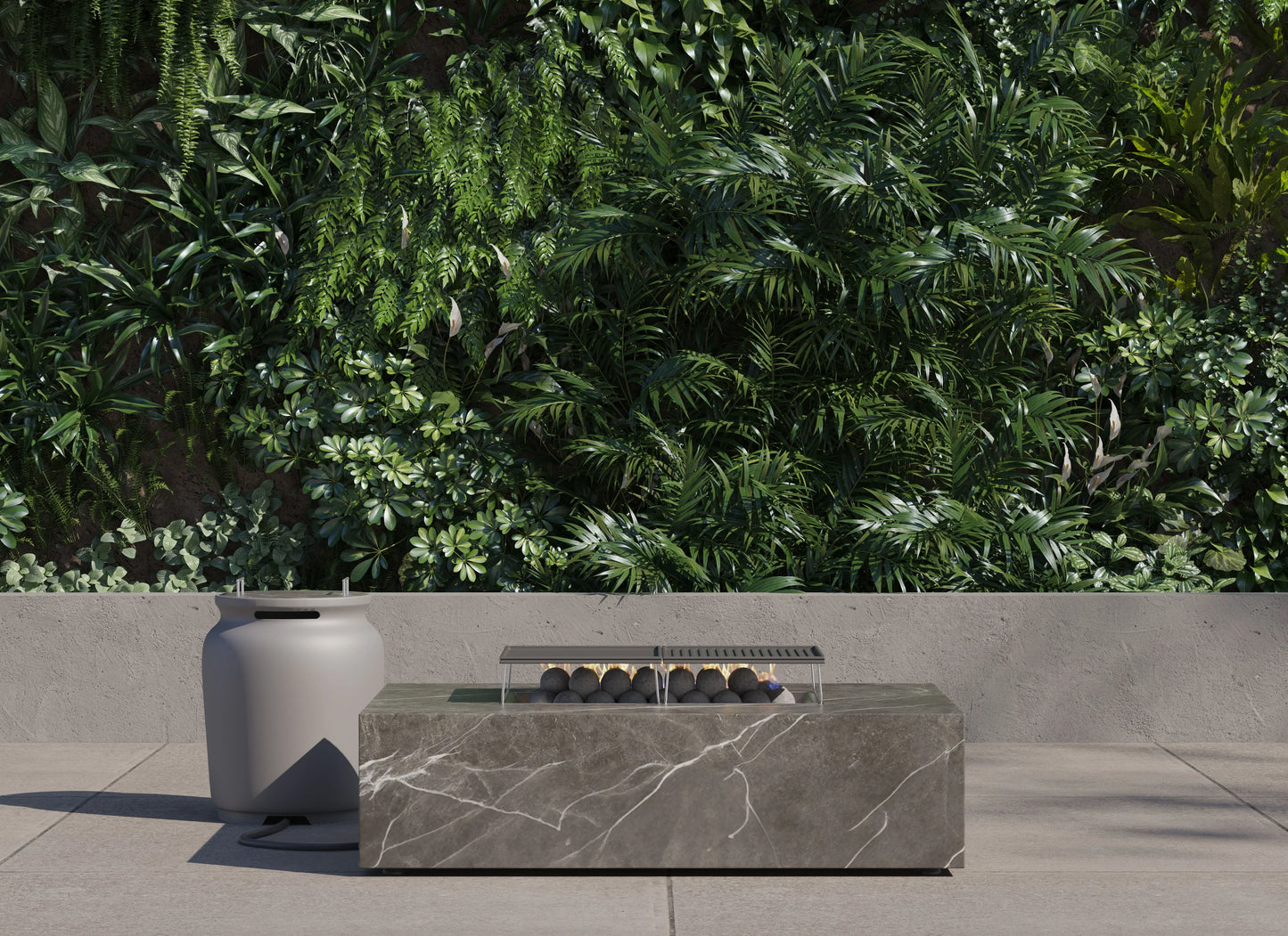 OuterStone Fire Pit Cooking Set with Rectangular Propane Tank Cover